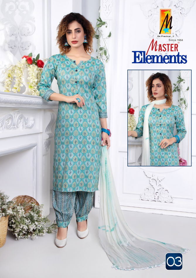 Master Elements Ethnic Wear Printed  Wholesale Readymade Catalog
